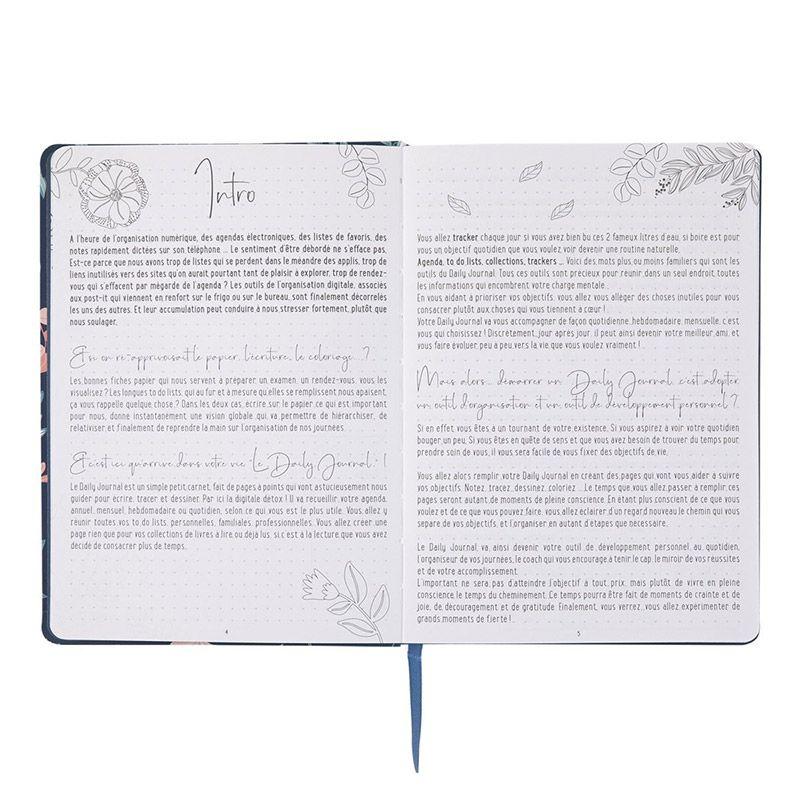 Carnet à points - Daily Journal bleu marine - A5 thumbnail
