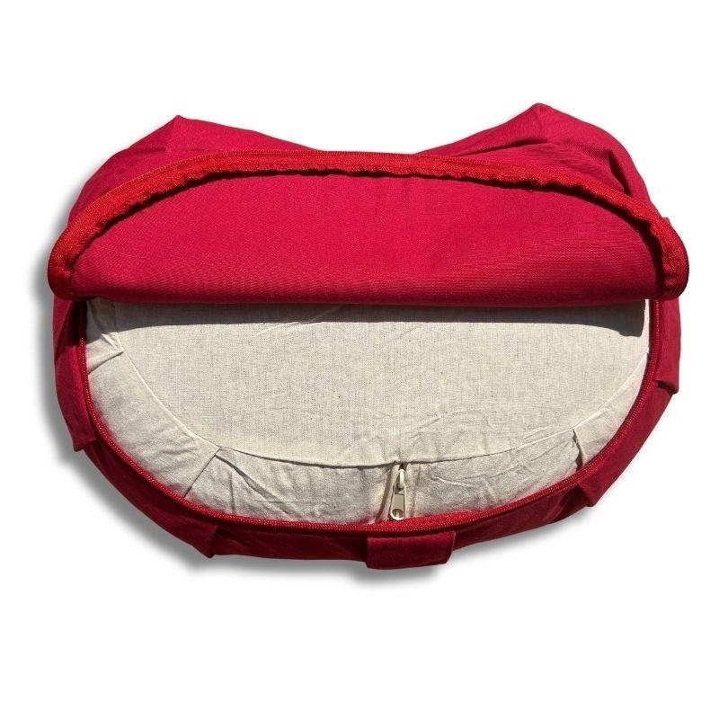 Coussin zafu lotus demie-lune épeautre Bio thumbnail