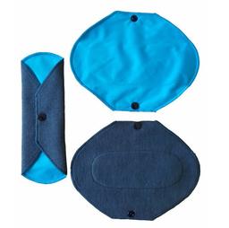 Serviette hygiénique lavable Nuit - lot de 3