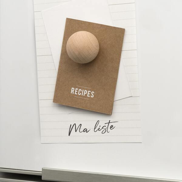 boîte de 6 boules magnétiques en bois - naturel thumbnail