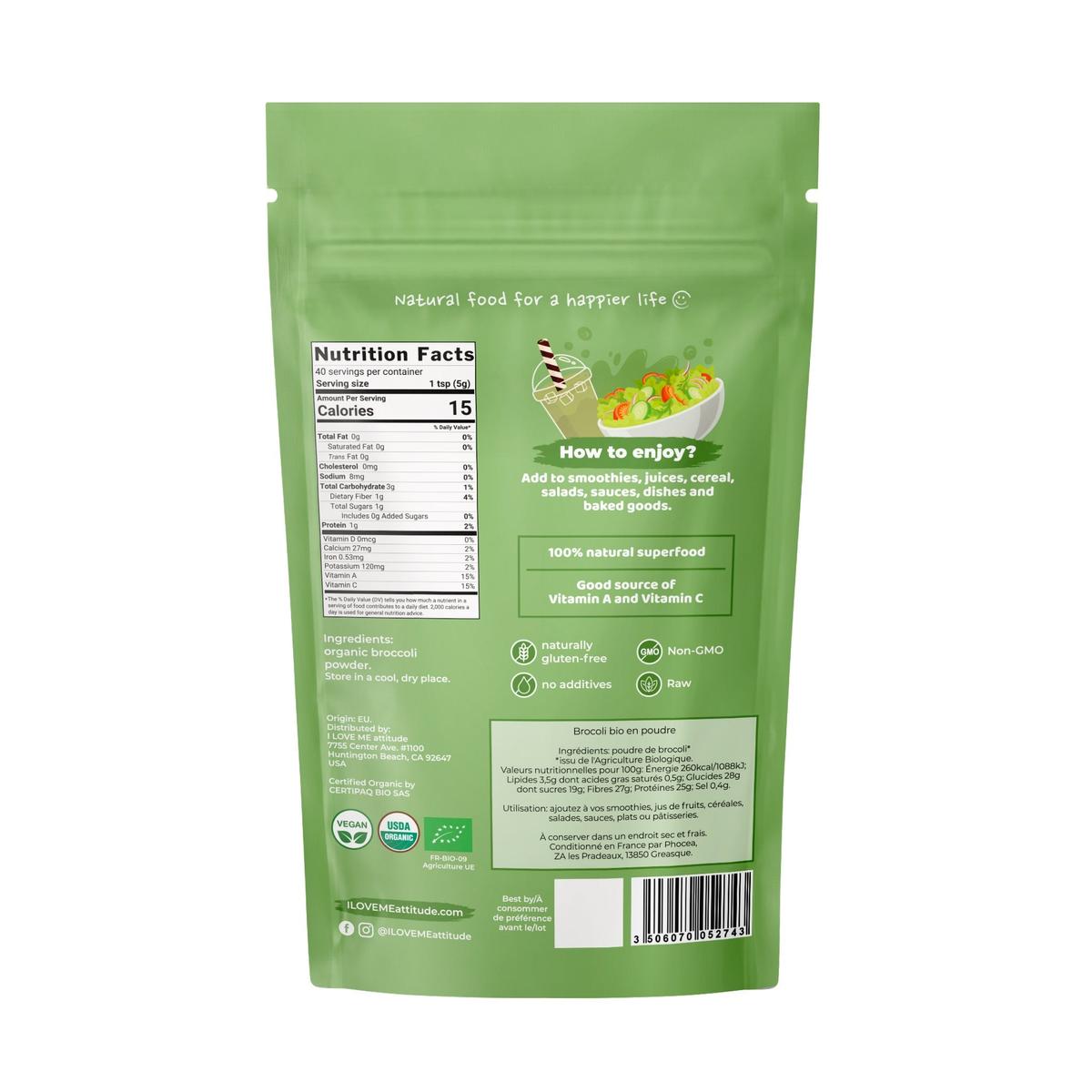 Brocoli en poudre Bio 200g thumbnail