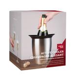Seau à champagne en acier brosse thumbnail