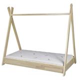 Ensemble matelas STANDARD+Lit tente bois naturel thumbnail