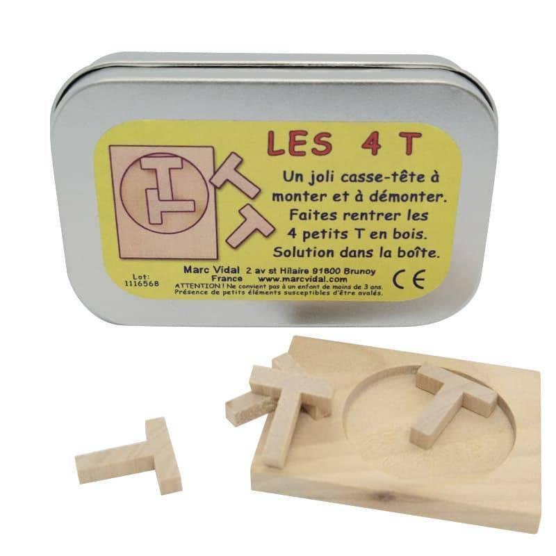 Casse-tête en bois - Les 4 T - Marc Vidal