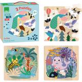 Coffret 3 Puzzles Terre Mer Ciel Dès 4 ans thumbnail
