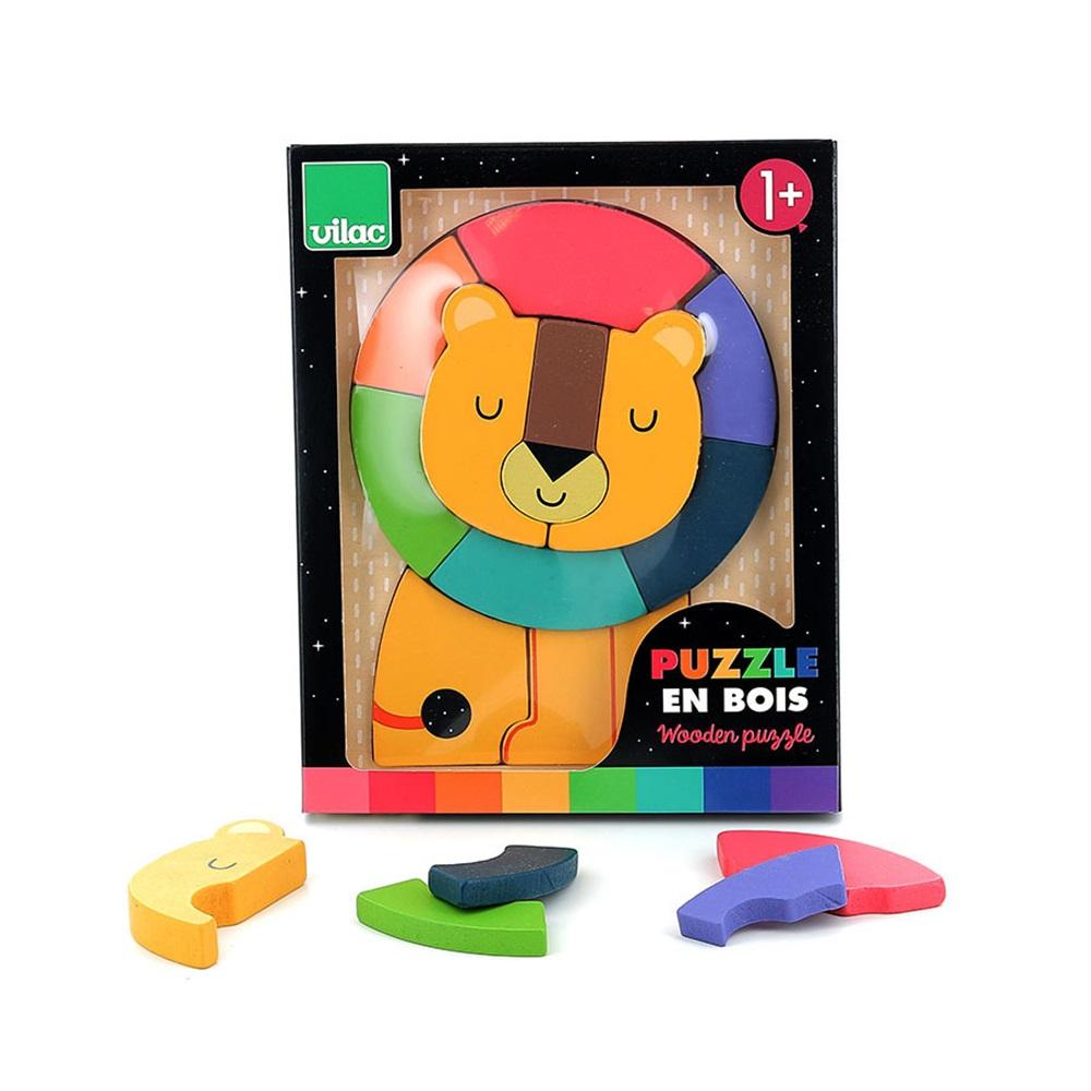 Puzzle encastrement Lion en bois thumbnail