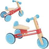 Porteur Tricyclette en bois  3 roues Rouge & Bleu thumbnail