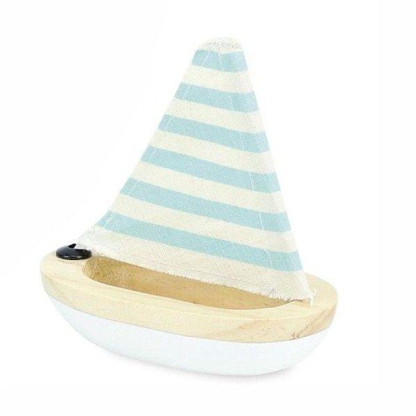 Petit Bateau de Bain Voilier Blanc Vilac
