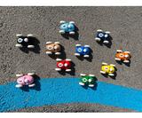 Mini roadster en bois rouge thumbnail