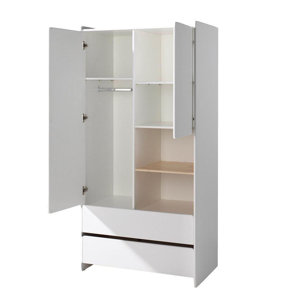 Armoire 2 portes Kiddy - Blanc thumbnail