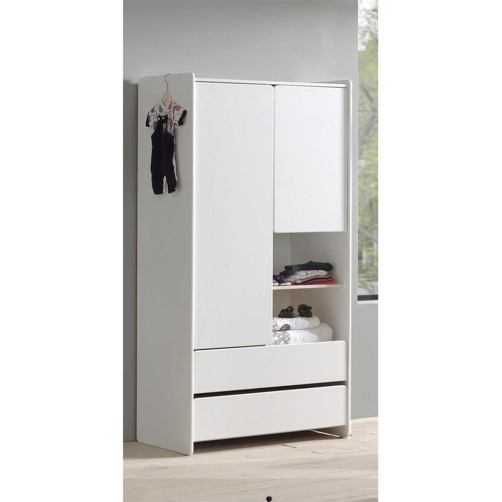 Armoire 2 portes Kiddy - Blanc thumbnail