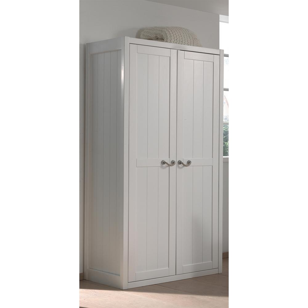 Armoire 2 portes Lewis - Blanc thumbnail