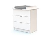 Chambre bébé lit et commode à langer en bois thumbnail