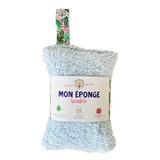 Eponge lavable et réutilisable bleue thumbnail