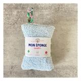 Eponge lavable et réutilisable bleue thumbnail