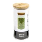 Bocal en verre couvercle bambou 60cl thumbnail