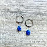 Créoles Mini Candy Sodalite bleue Argent thumbnail
