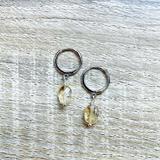 Créoles Mini Candy Citrine jaune Argent thumbnail