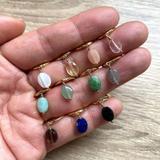 Créoles Mini Candy Amazonite bleue Argent thumbnail