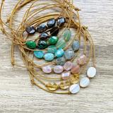 Bracelet Candy Aventurine verte doré thumbnail