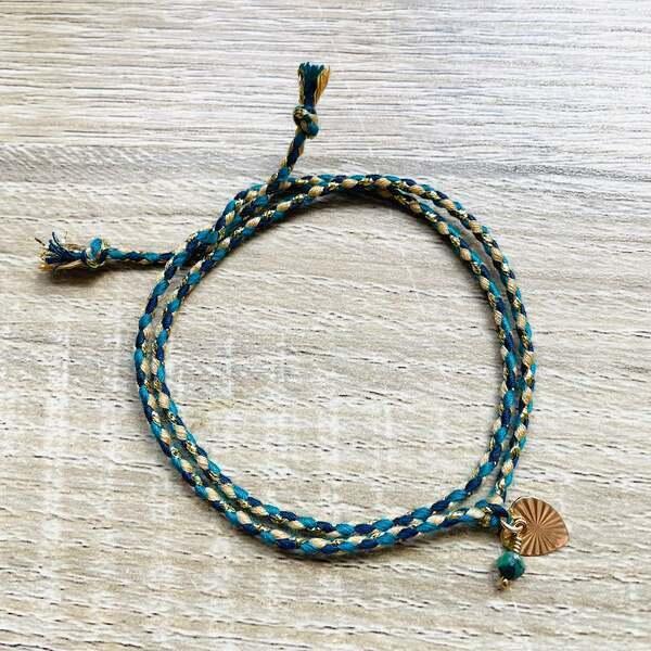 Bracelet Grigri Mai Emeraude verte thumbnail