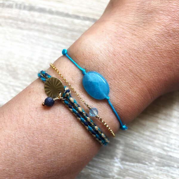 Coffret trio de bracelets Bleus thumbnail