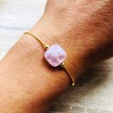 Pochette cadeau barette bracelet Quartz rose thumbnail
