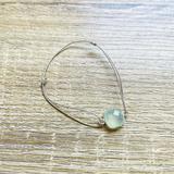 Bracelet Livia Calcédoine verte argenté thumbnail