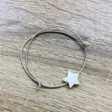 Bracelet Camille Etoile nacre enfant argenté thumbnail