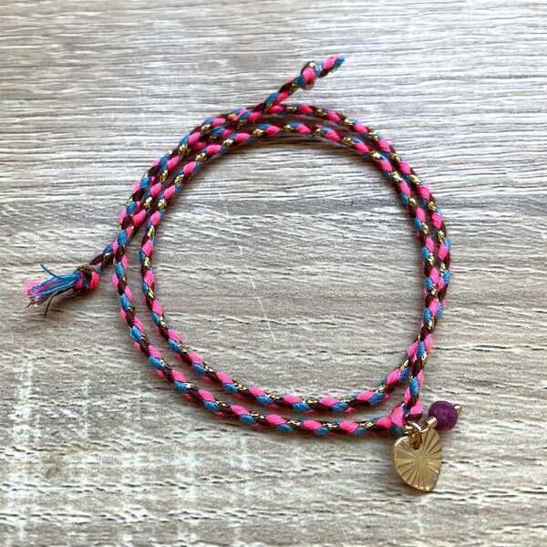 Bracelet Grigri Janvier Grenat rouge thumbnail
