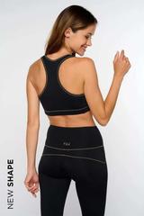 Pantalon flare noir/gold KARMAPANT thumbnail