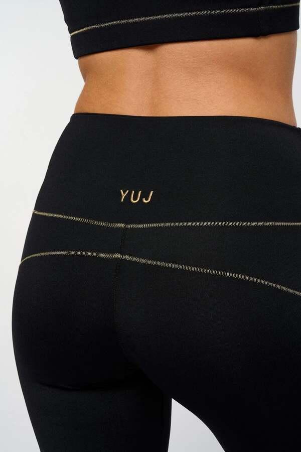 Pantalon flare noir/gold KARMAPANT thumbnail