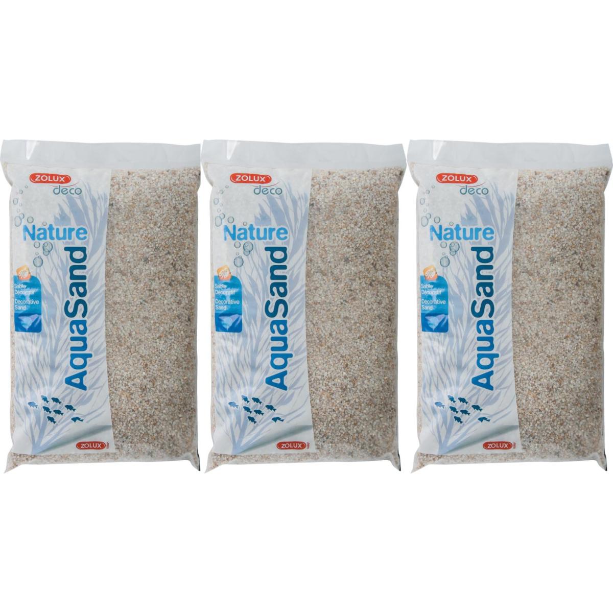Sol décoratif Aquasand quartz blanc 5kg (Lot de 3)
