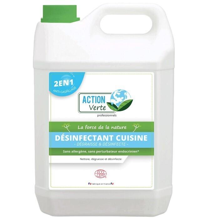 Action verte désinfectant cuisine Ecocert - 5L