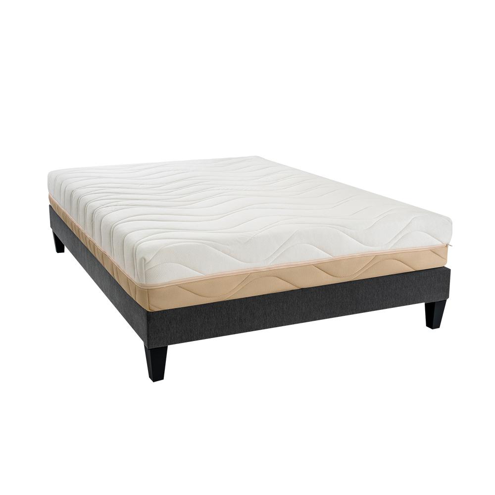 Ensemble Leman 140x190 cm | Matelas Mousse  + Sommier thumbnail