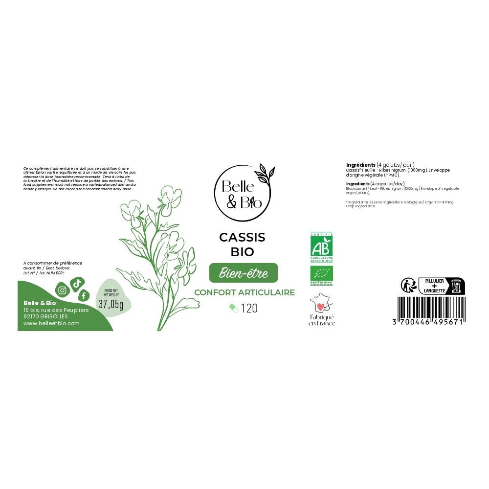 Cassis Bio -120 Gélules - Certifié AB par Ecocert thumbnail