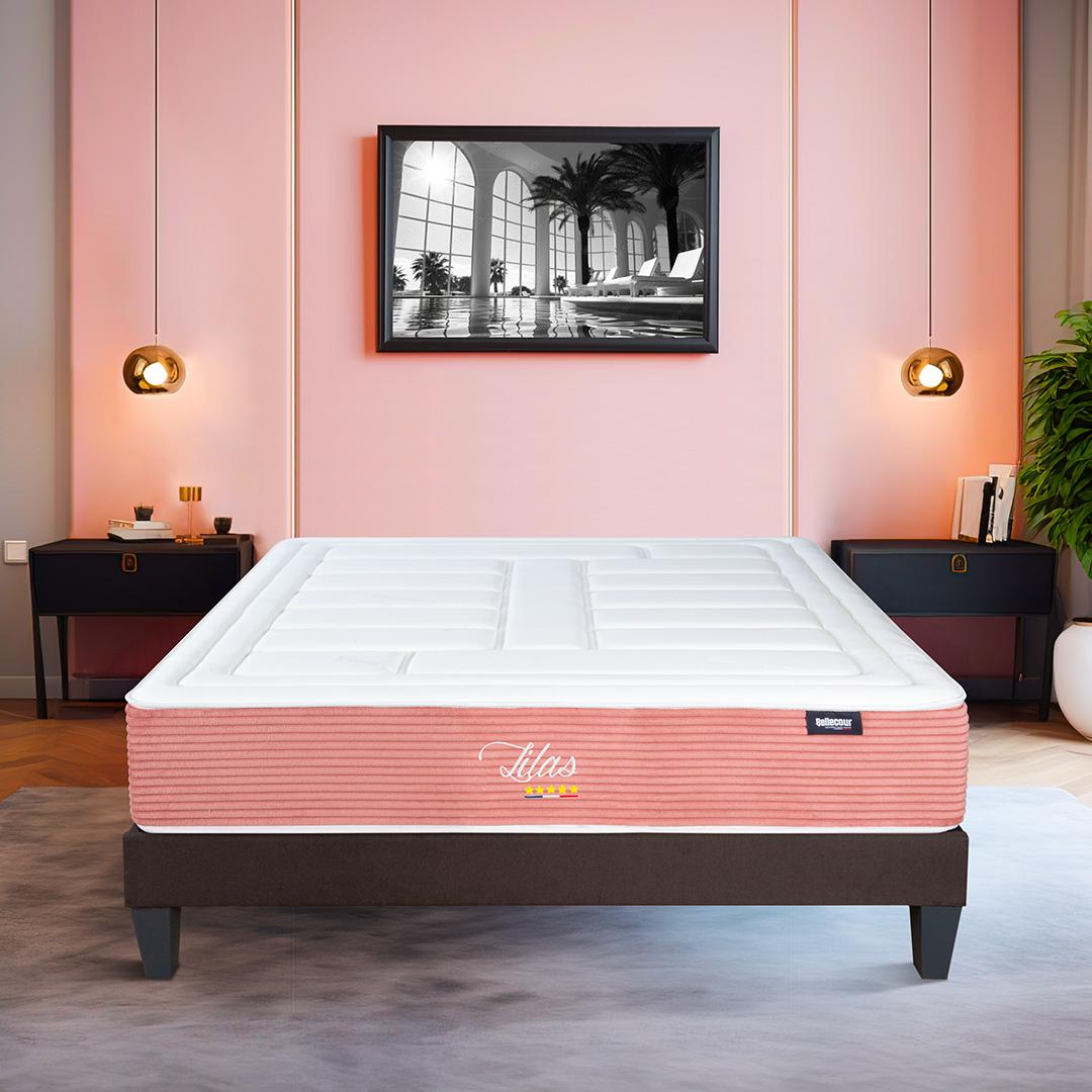 Lot LILAS 90x190 | Matelas + Sommier thumbnail