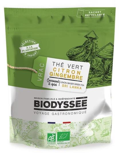 Thé Vert Citron Gingembre Bio VRAC - 1kg