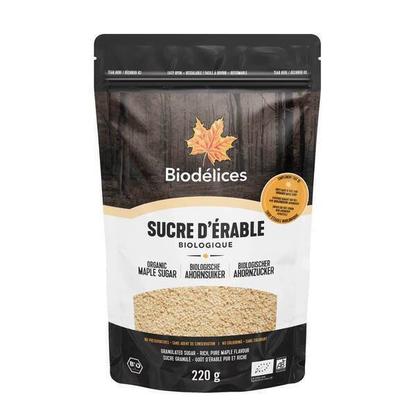 Sucre fin d'érable bio 220g