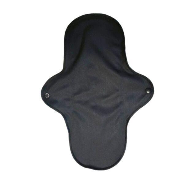 Serviette hygiénique lavable maxi noir/gris thumbnail
