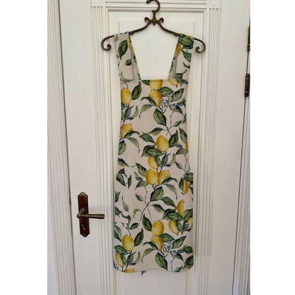 Tablier Femme Simple Citron Lin