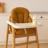 Coussin de chaise haute bébé Coton Enduit - Camel thumbnail