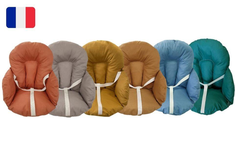Coussin de chaise haute bébé Coton Enduit - Camel thumbnail