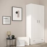 Armoire 2 portes 1 tiroir L78 cm - Orlando thumbnail