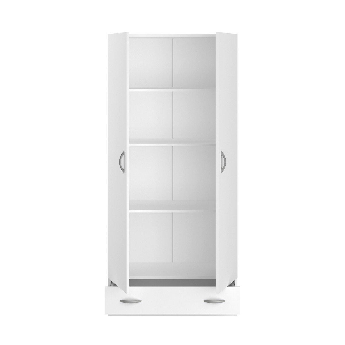 Armoire 2 portes 1 tiroir L78 cm - Orlando thumbnail