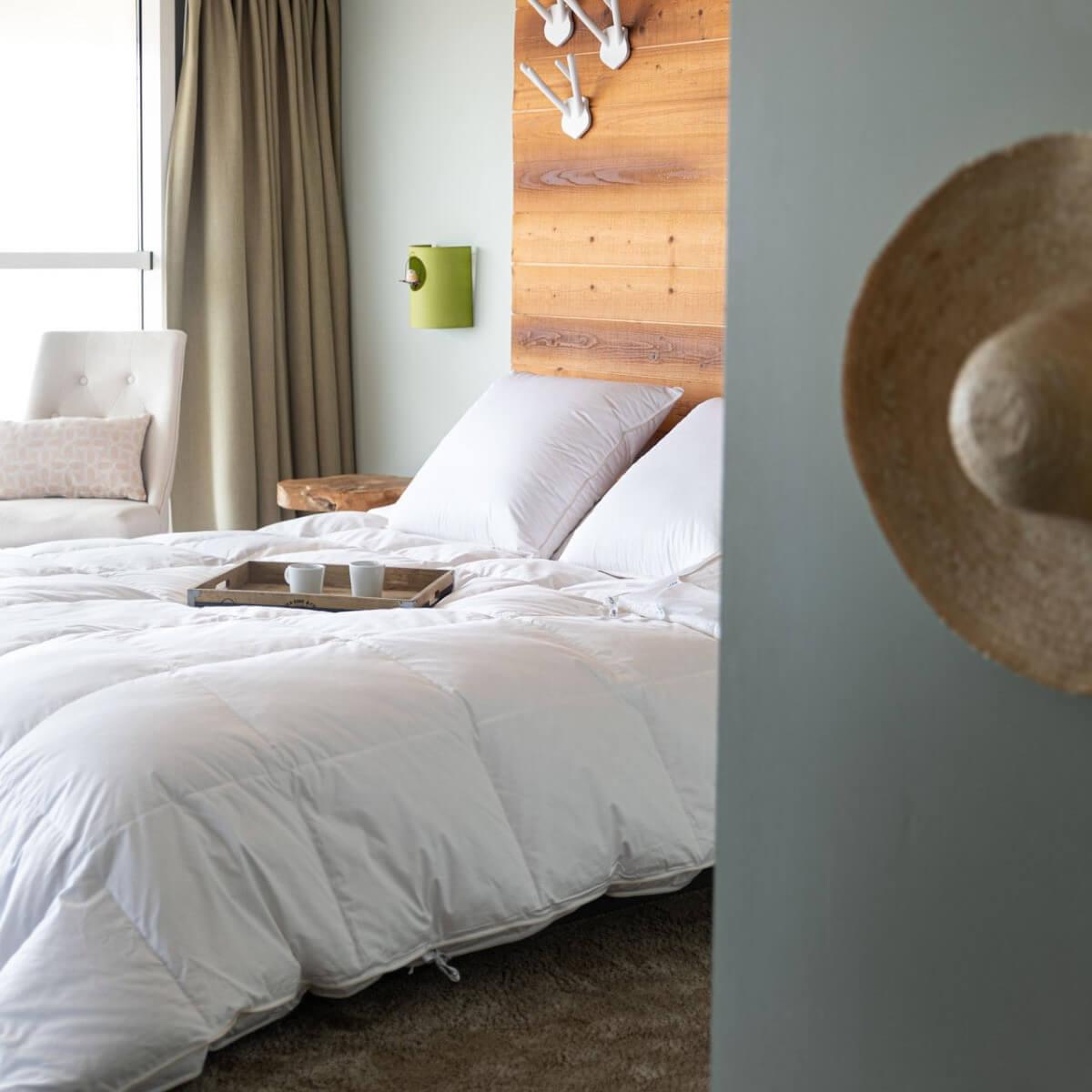 Oreiller duvet canard et coton bio 60x60 thumbnail