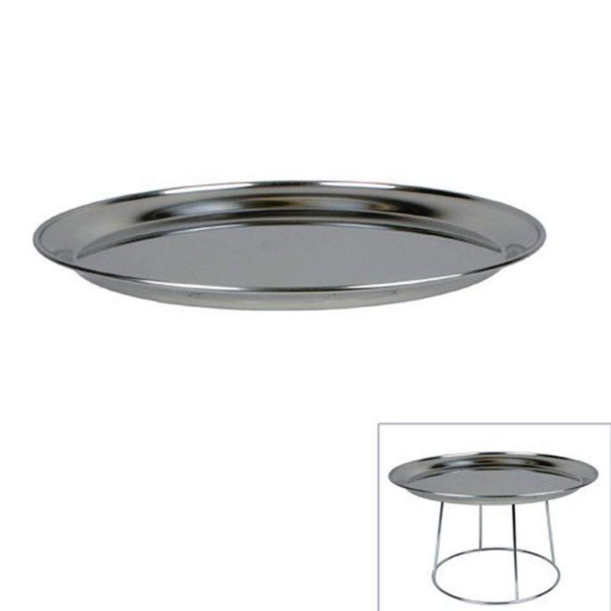 2 plateaux de fruits de mer en inox Ø 36 cm thumbnail