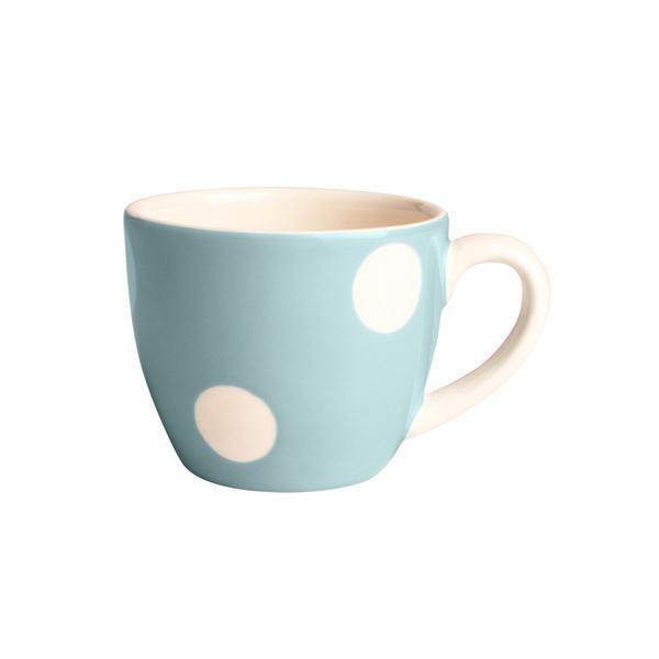 Tasse à café pois bleu glacier 6 cl