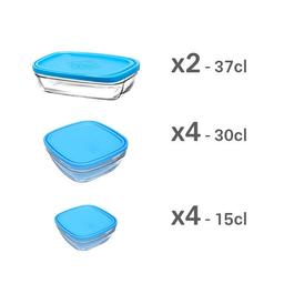 Set pour bébé 10 boites en verre avec couvercle