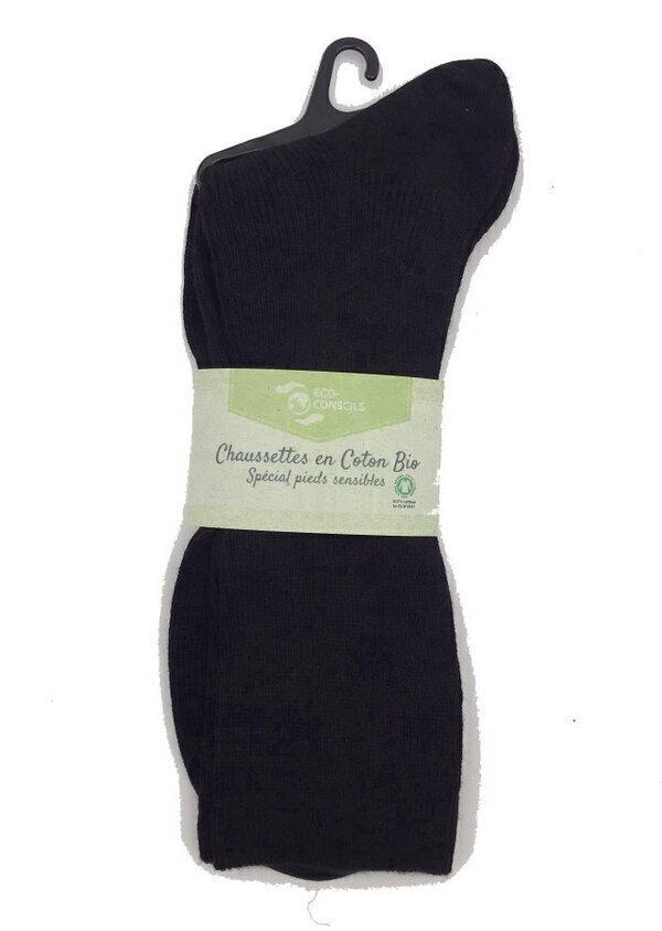 Chaussettes bio - 45/46 - noir thumbnail